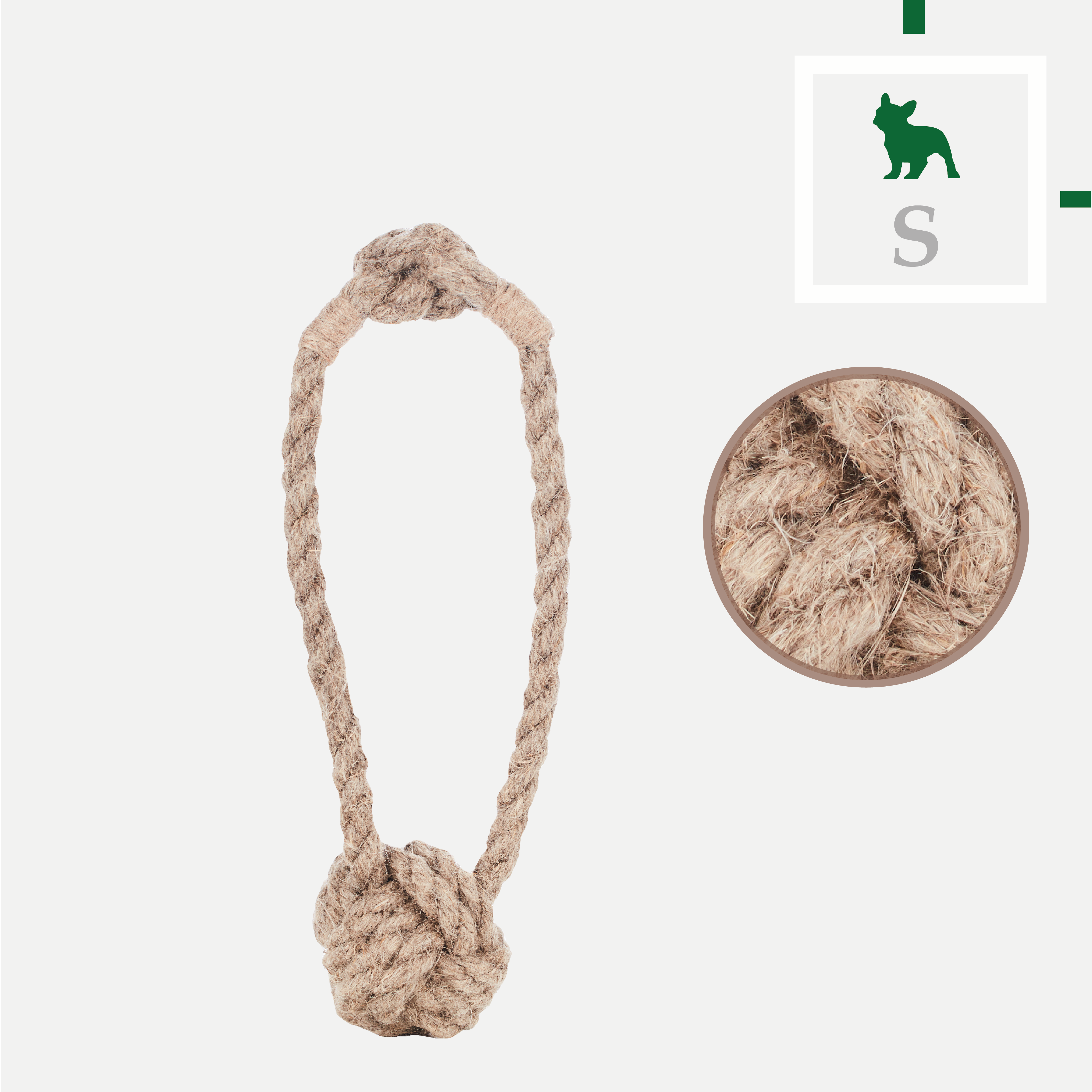 Ball mit Hanfseilgriff Gr. S